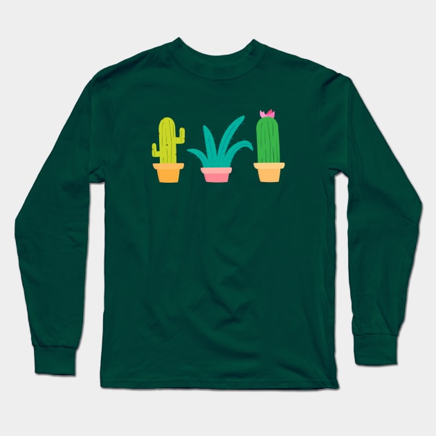 Cactus Long Sleeve T-Shirt by Namarqueza